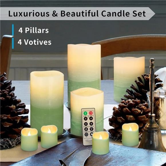LED Flameless Candles with Remote – Battery-Operated Flameless Candles Bulk Set - Picture 4 of 6